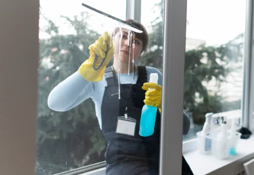 Nettoyage de vitres intérieures et extérieures à l'Isle-de-Noé